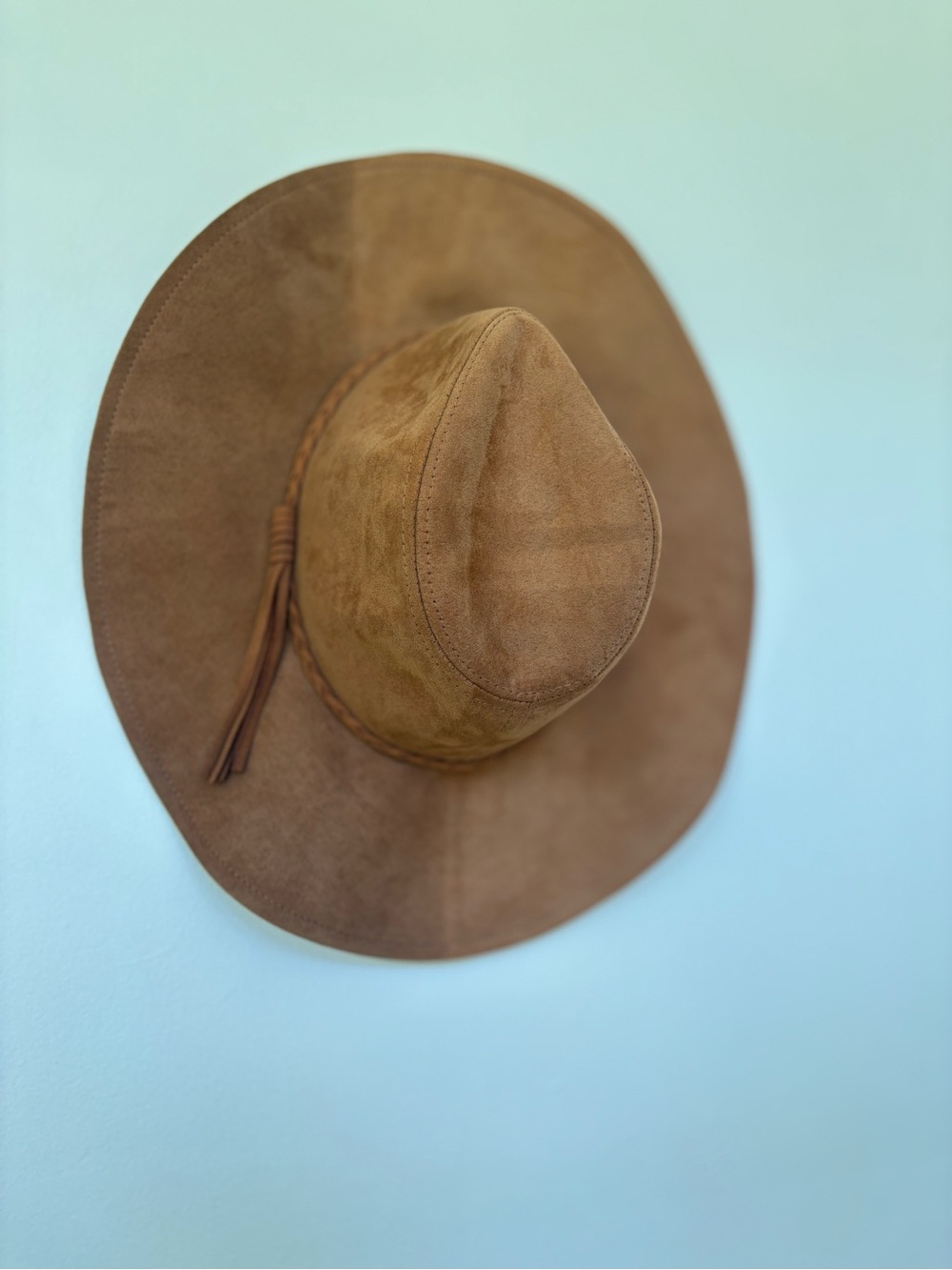 Classic Brown Suede Wide-Brim festival Hat